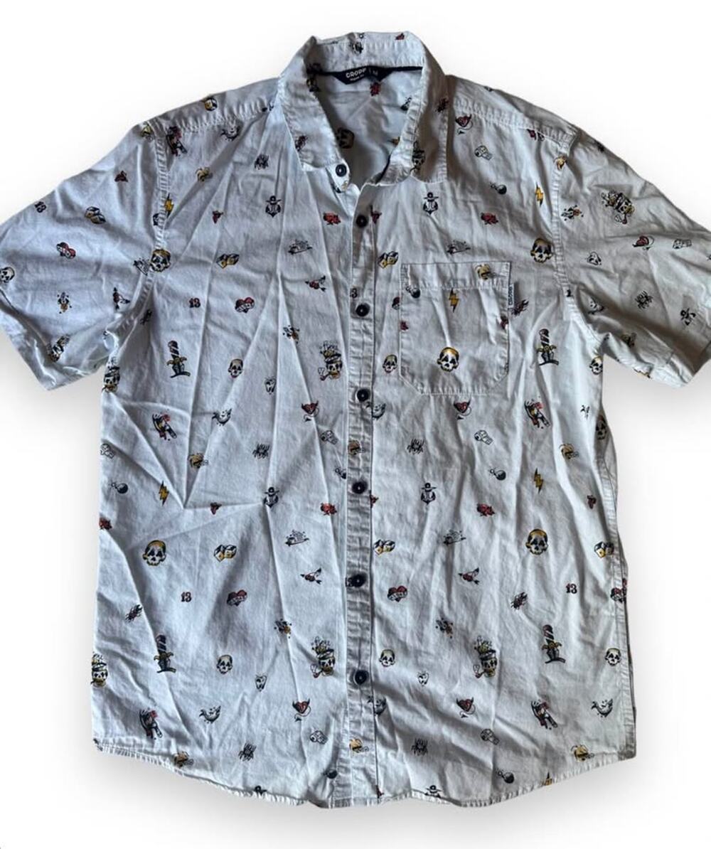Men’s Cropp Short Sleeve Button Down Shirt Size M